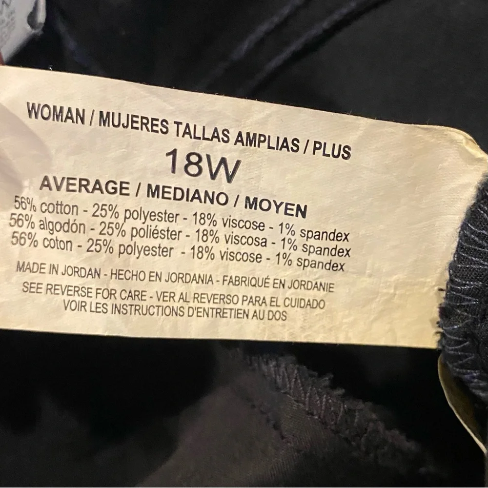 Nine West Gramercy Mini Boot Dark Wash Jeans Womens Plus Size 18W NWT - Picture 8 of 9